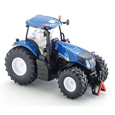 Imagen de siku 3273, Tractor New Holland T8.390, 1:32, Metal/Plástico, Azul, Dirección Ackermann y enganche