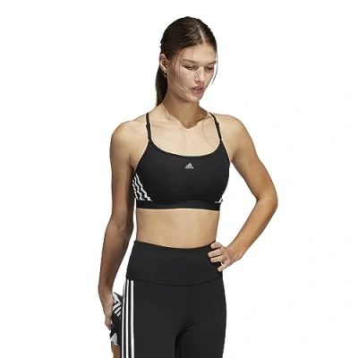 Imagen de adidas Performance AER LS S Sujetadores deportivos con sujeción ligera, Mujer, Talla: XSxA C, Black/white