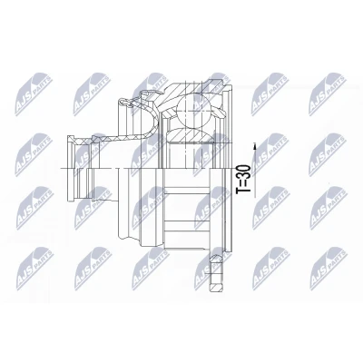 Imagen de NTY NPW VV 127 Árbol de transmisión Eje delantero, derecha 1120 Caja cambios manual VOLVO: XC60 I