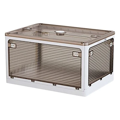 Imagen de JOYBOS, Caja de almacenamiento plegable 116 l, multifuncional color blanco