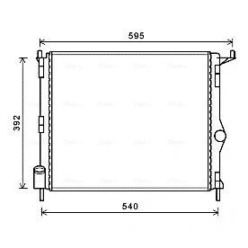 Imagen de Radiador, refrigeración del motor AVA QUALITY COOLING RTA2476
