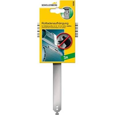 Imagen de Schellenberg 19200 Suspensión de persiana Mini, acero inoxidable