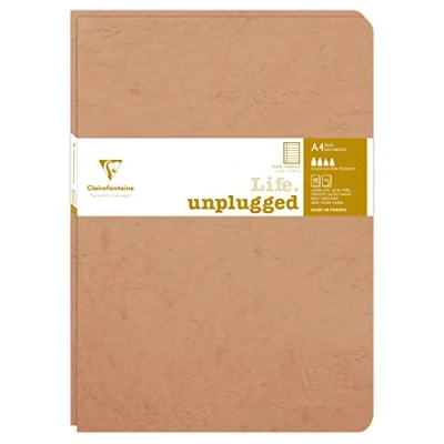 Imagen de Clairefontaine 733076C Age Bag DUO set de 2 cahiers piqués 21x29,7cm 96p ligné + marge tabac