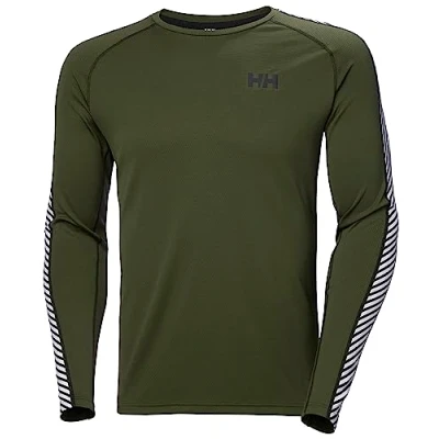 Imagen de Helly Hansen Mens Lifa Active Stripe Crew, Verde, S