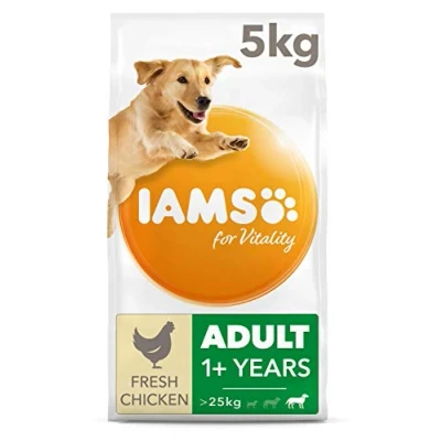 Imagen de IAMS Alimento seco para perros de razas grandes con pollo fresco, comida seca adultos más 1 año, 5 kg