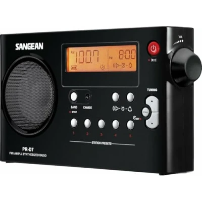 Imagen de Radio portátil Sangean Package PR D7, FM/AM, Digital, Despertador, Negro
