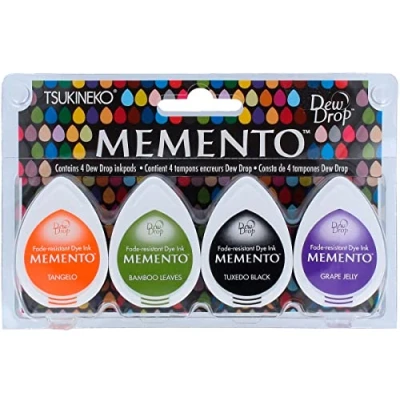 Imagen de Tsukineko Goccia di rugiada Memento tingere Inkpads 4/Pkg Jelly Beans, Multicolor, One Size