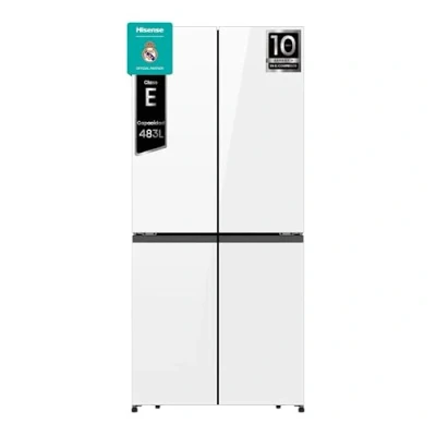 Imagen de Hisense RQ5P470SETE Frigorífico Americano Cuatro Puertas, 483L, Class E, Ancho 79.4cm x Alto 178.5cm, Dual Tech Cooling, Multi Air Flow, No Frost, Triple Zone, Conectividad Wifi, Blanco Cristal