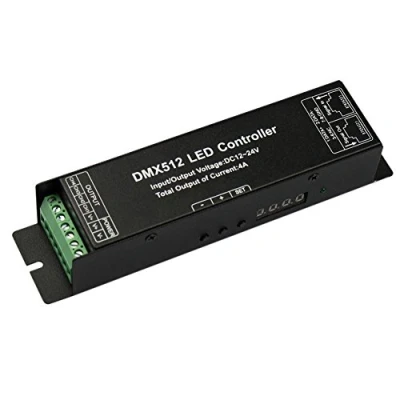 Imagen de JOYLIT 4 Canales 4x4A 192W Pantalla Digital DMX512 LED Decodificador Controlador Para Tiras RGBW