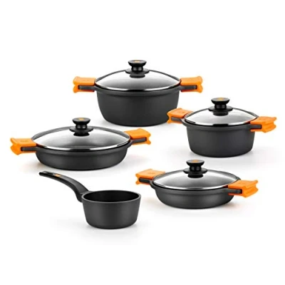 Imagen de BRA Efficient Batería De Cocina 5 Piezas Aluminio Fundido con Antiadherente