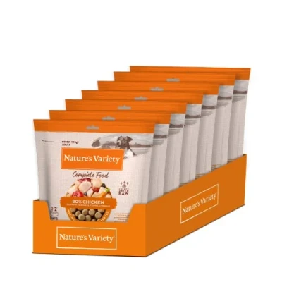 Imagen de Nature&#039;s Variety Freezed Dried Comida liofilizada Completa para Perros Mini con Pollo Caja de 7 x 120g Total 840g