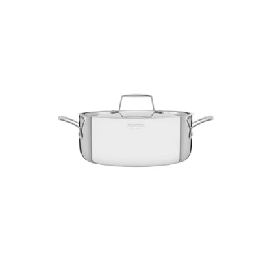 Imagen de TRAMONTINA Cacerola Grano, de Acero Inoxidable y Terminación Brillante, con Cuerpo Triple Tapa, 24 cm 4,7 L