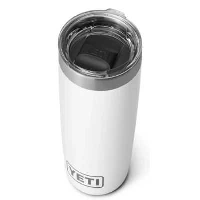 Imagen de YETI Rambler Tumbler, Vacuum Insulated Stainless Steel Tumbler with Magslider Lid, White, 10 oz (296 ml)