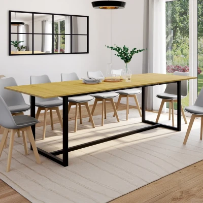 Imagen de DETROIT mesa de comedor rectangular extensible 8 12 personas 200 250 cm