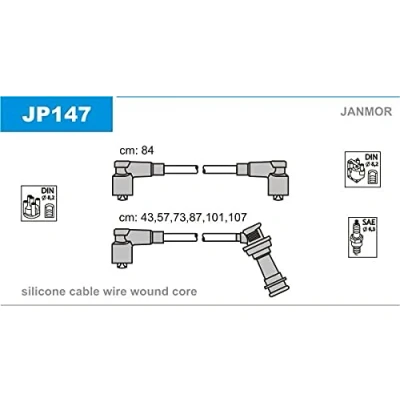 Imagen de JANMOR JP147 Juego de Cables Encendido TOYOTA: Supra III