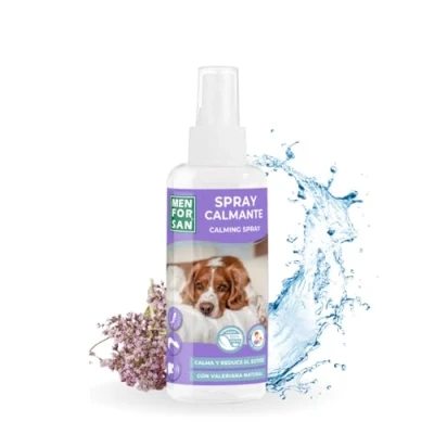 Imagen de MENFORSAN Spray calmante para Perros 60ml, con valeriana Natural, Reduce el estrés