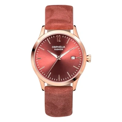 Imagen de Orphelia Fashion Reloj de Pulsera para mujer Analógico Suede Cuero