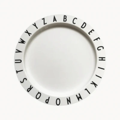 Imagen de design letters Eat &amp; Learn Plato irrompible para Niños Tritan Bebe Desayuno Diseñado en Dinamarca sin BPA/BPS de cena Vajilla Apto lavavajillas