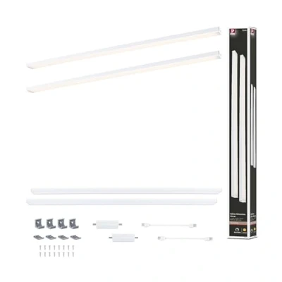 Imagen de Paulmann lámpara bajo mueble Inline prolongación de 2 unidades blanco 55