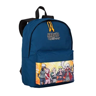 Imagen de Mochila Escolar Americana Naruto Compartimento Principal y Bolsillo Frontal Portaordenador e Interior Forrado Tirantes Espalda Acolchados 40 x 31 13 cm Toybags