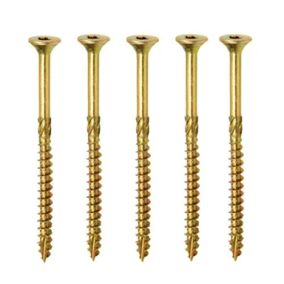 Imagen de Klimas Tornillos para madera torx avellanada multiusos construcción de tejado amarillo 4x30 mm 500 uds.