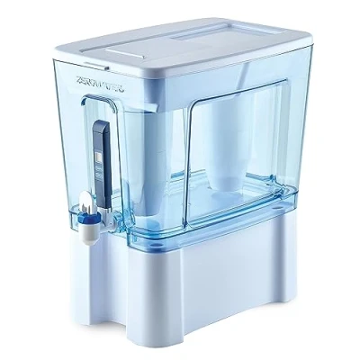 Imagen de ZeroWater Dispensador de filtro agua 5 etapas con lectura instantánea 0 TDS IAPMO certificado para reducir el plomo, cromo y PFOA/PFOS (12,3 L)
