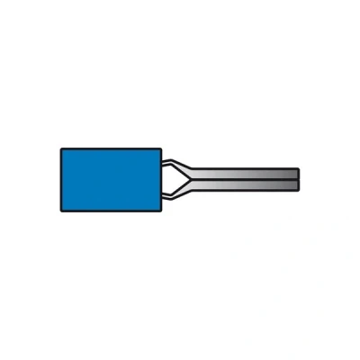 Imagen de CARPOINT 1623818 Conector aplastado Azul Plástico, Acero