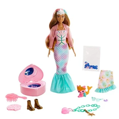 Imagen de Barbie Color Reveal Sirena, muñeca Sorpresa con Accesorios de Moda, Pulsera Juguete y Mascota (Mattel GXV93)