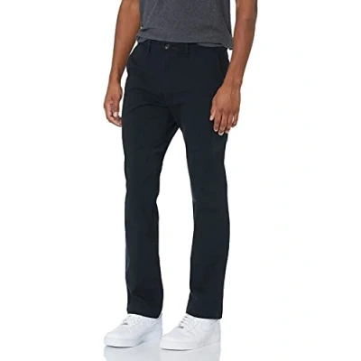 Imagen de Amazon Essentials Pantalón Chino elástico, Informal, Corte Deportivo (Disponible en Tallas Grandes) Hombre, Negro, 29W / 29L
