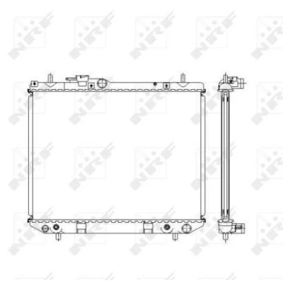 Imagen de NRF 53537 Radiador, refrigeración del motor Aluminio 558 425 26 Aletas soldadas DAIHATSU: Terios I