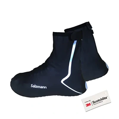 Imagen de Salzmann Cubrezapatillas Impermeables 3M Reflectantes para Ciclistas Fabricado con Scotchlite