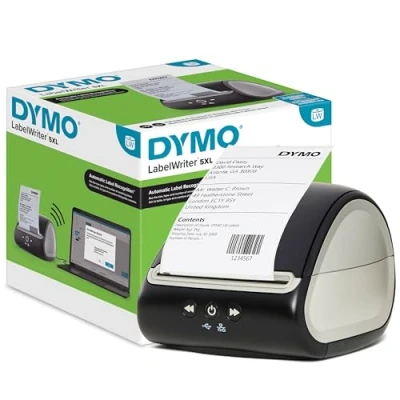 Imagen de Impresora de etiquetas DYMO LabelWriter 5XL, Reconocimiento automático etiquetas, Imprime envío extraanchas desde Amazon, UPS y más, Perfecta para vendedores ecommerce