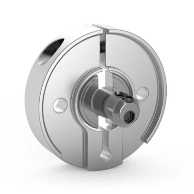 Imagen de tedee Adaptador GERDA para cilindros existentes, accesorios cerradura inteligente de puerta Tedee, montaje en su propio cilindro y llave color plateado