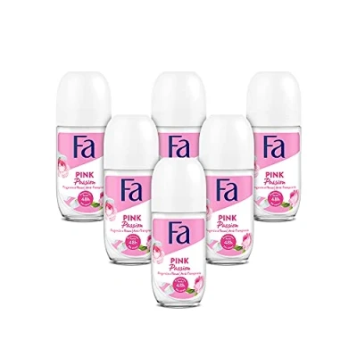 Imagen de Fa Desodorante Roll On Pink Passion 50ml (pack de 6) Total: 300ml