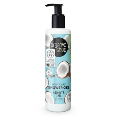 Imagen de GEL DE DUCHA PARA EL CUIDADO DIARIO «COCO Y KARITɻ ORGANIC SHOP, 280 ML
