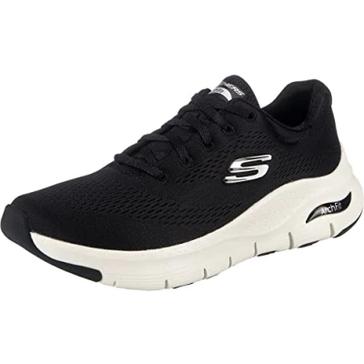 Imagen de Skechers Arch Fit Big Appeal, Zapatillas Mujer, Black Mesh White Trim, 36 EU