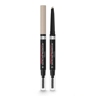 Imagen de L&#039;Oréal Paris Lápiz de cejas con punta Triangular extraíble para definidas y naturales, Infaillible Brows 24h Brow Filling Pencil, n.º 8.0 Light Cool Blonde