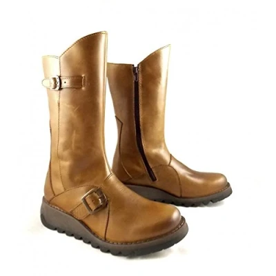 Imagen de Fly London Mes 2, Botas con hebilla, Mujer, Braun Camel, 41 EU