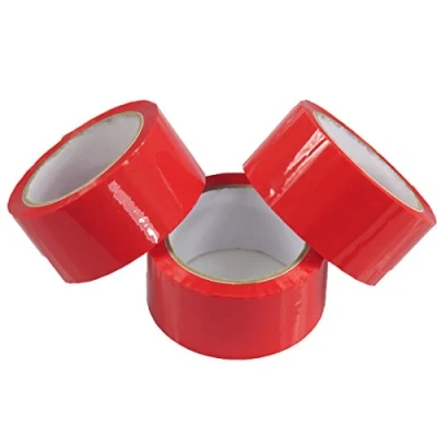 Imagen de triplast 48 mm x 66 m Bajo Ruido cinta embalaje paquete rojo (Pack de 6)