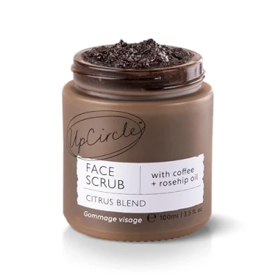 Imagen de UpCircle exfoliante facial de café Mezcla cítricos para piel seca 100 ml natural vegano suave y