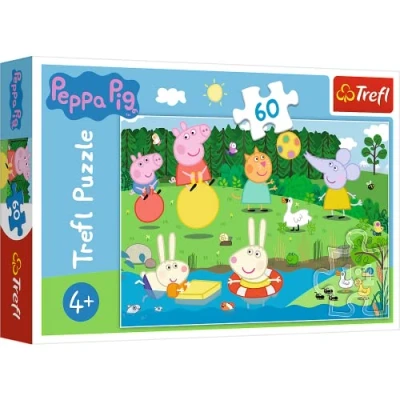 Imagen de Trefl 60 Piezas, para niños a Partir de 4 años Puzzle, Color Juego Vacaciones, Peppa Pig