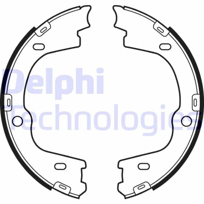 Imagen de DELPHI LS2086 Zapatas de Freno Mano