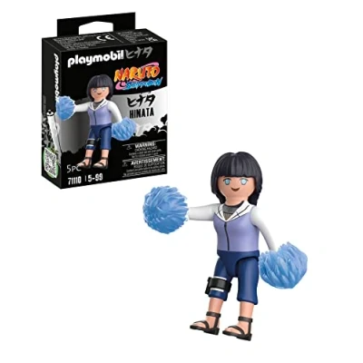 Imagen de PLAYMOBIL Naruto 71110 Hinata con Cabello Negro, Chaqueta Blanca y Lila Sandalias de Ninja, Divertido Juego para los Fans del Anime Detalles Accesorios auténticos, a Partir 5 años