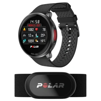 Imagen de Polar Vantage V3 con sensor H10, reloj deportivo GPS, monitor de frecuencia cardíaca avanzado, duración la batería ampliada, smartwatch para hombre y mujer, mapas offline, running