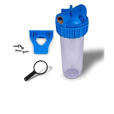 Imagen de FILTRIACQUAITALIA Recipiente para filtros de cartucho agua 10 pulgadas, casquillo 3/4 pulgadas