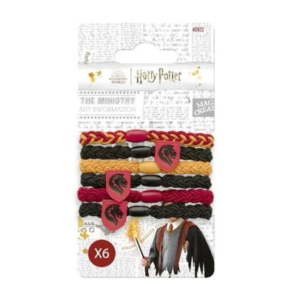 Imagen de Harry Potter Juego de 4 gomas para el cabello Accesorio oficial la Escuela Hogwarts Maison Gryffindor