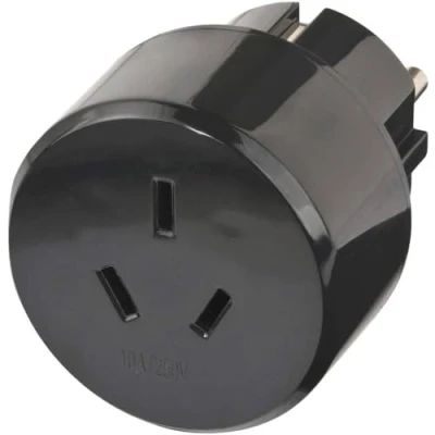 Imagen de Brennenstuhl (Adaptador de Enchufe Viaje para: Euro y Australia, China) Negro