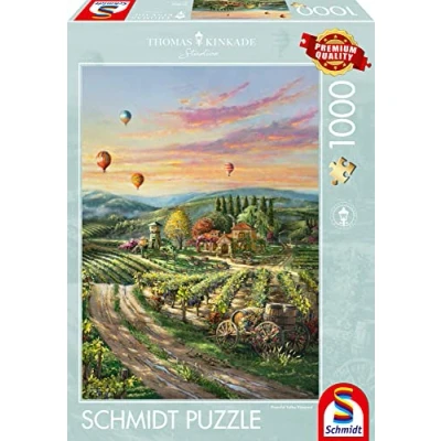 Imagen de Schmidt Spiele 57366 Thomas Kinkade, Peaceful Valley Vineyard Puzzle (1000 Piezas)
