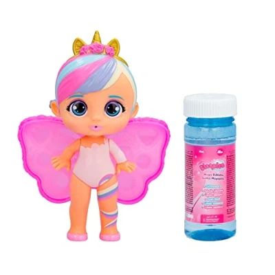 Imagen de BLOOPIES Magic Bubbles Cristine Muñeca hada Coleccionable que lanza agua y hace Burbujas mágicas con sus Alas Juguete de baño para niñas niños