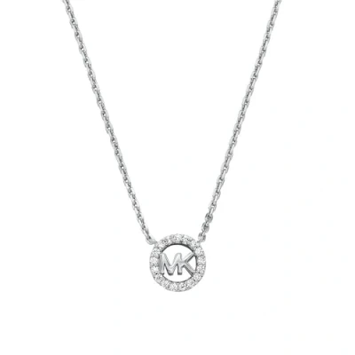 Imagen de Michael Kors Collar con colgante de plata ley MK Premium para mujer, MKC1726CZ040